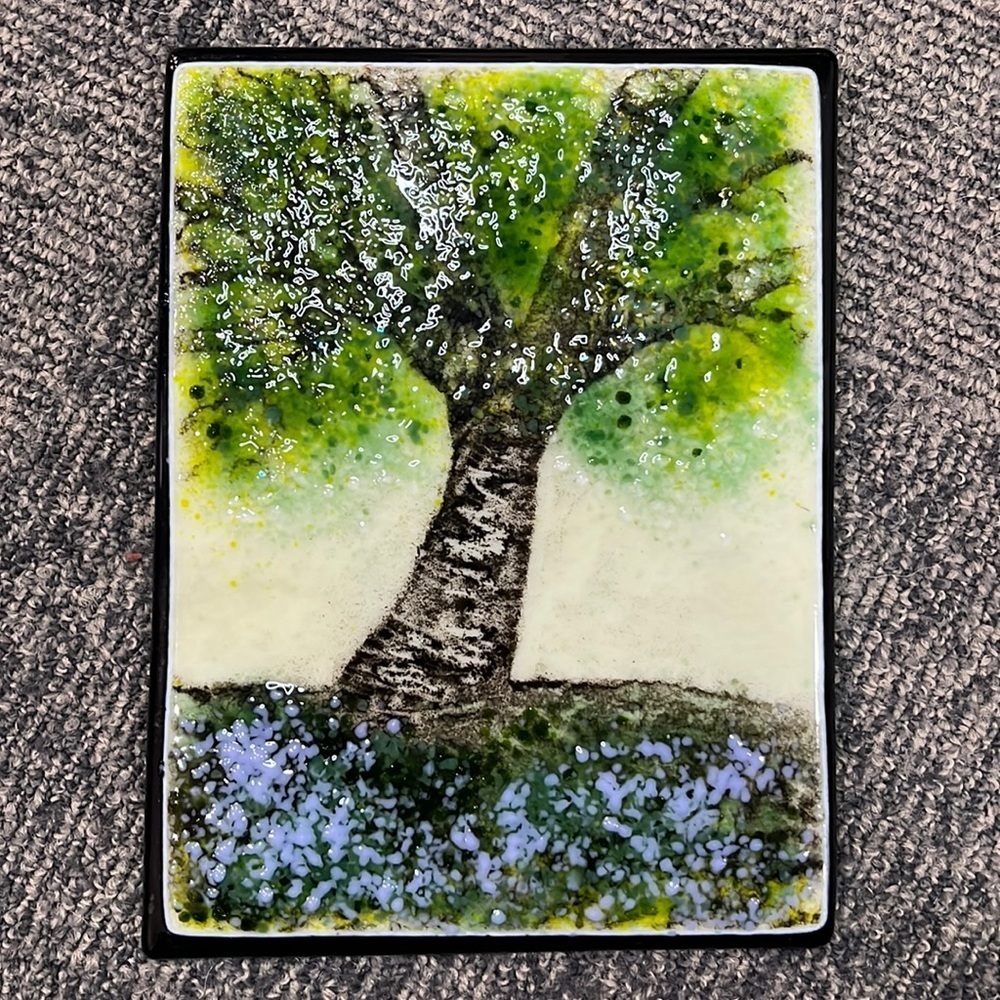Locally made glass landscape wall art